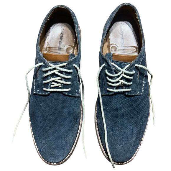 Johnston & Murphy Men\'s Dark Blue Suede Oxfords size 10M main image 8